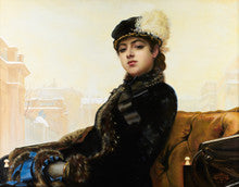 Portrait of Unknown Woman - Copy after Kramskoy